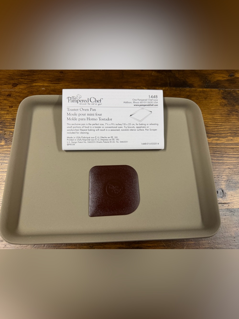 NIB Vintage Pampered Chef Toaster Oven Pan 1448